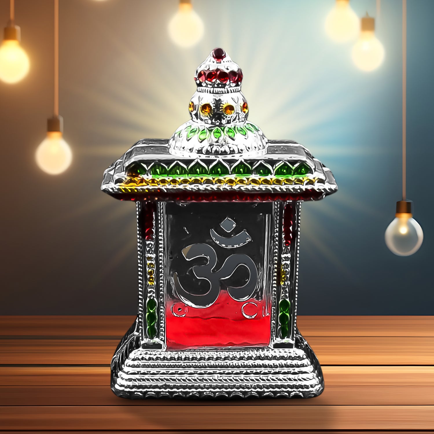 Adhesive Small Om Temple Car Dashboard Temple (1 Pc) Adhesive Small Om Temple Car Dashboard Temple (1 Pc)